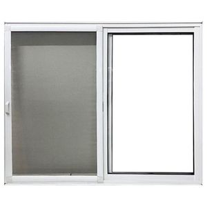 Janela De Alumínio Vitro 2 Folhas Com Tela Mosquiteira 120x150 Branco
