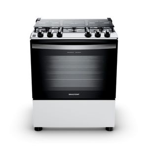 Fogão Brastemp 5 Bocas Mesa Inox BFS5NDB Branco Bivolt