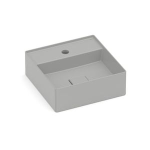 Cuba De Apoio 35x35cm Com Mesa T8 Terra Stone