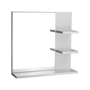 Espelho Para Banheiro Com Armário Branco Viena 45cm