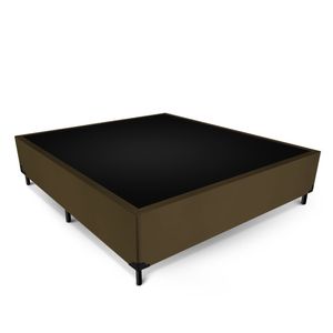 Box Max Ultra Suede Marrom Casal 138x188x42cm
