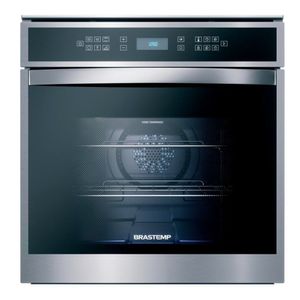 Forno de Embutir Elétrico Brastemp 84 Litros Inox com Convecção e Termômetro Meat Control BOT84AR 220V