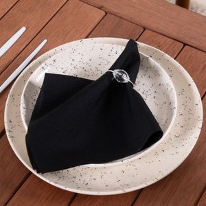 Kit Anel Para Guardanapos Cristalino 4cm X 3cm Argola - Prata