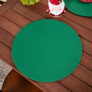 Capa Para Sousplat Basic Liso 35cm Diâmetro Tecido Oxford 100% Poliéster - Verde