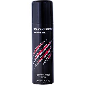 Água de Cheiro Masculina Jeanne Arthes Rocky Man Spray Corporal Perfumado 200ml