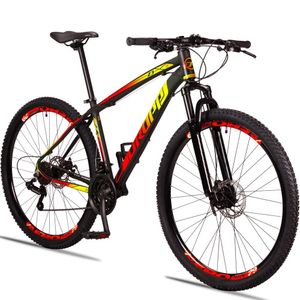 Bicicleta Aro 29 Dropp Z3 H Alumínio Câmbio Shimano 24v Freio A Disco Hidráulico 15 Preto+amarelo