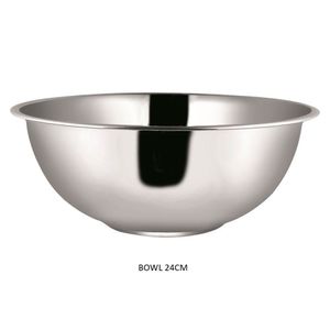 Tigela Bowl 24cm Aço Inox Prata Ck4117