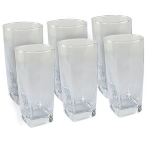Conjunto Gourmet De Copos De Vidro 320ml 6 Peças Perfeito Para Todas As Ocasiões