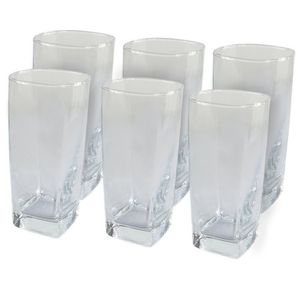 Jogo De Copos Transparentes 320ml 6 Unidades Com Design Sofisticado