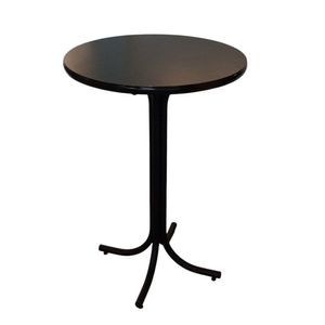 Mesa Bistrô Redonda 60 X 99,5cm Pietra Preto