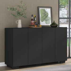 Buffet Aparador Para Sala De Jantar Multimóveis MP1092 Preto