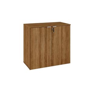 Armário Baixo Com 02 Portas 75x80x42cm Wlab80 Lâmina Mel Branco