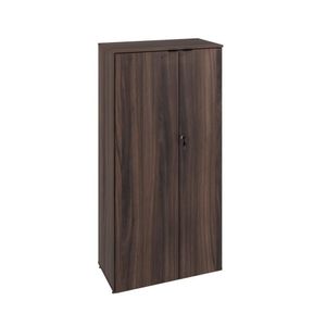 Armário Alto Fechado Com 02 Portas 161,5x80x42cm Wlaf80 Nogal - Preto