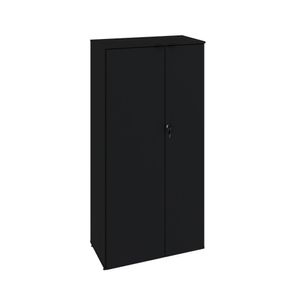 Armário Alto Fechado Com 02 Portas 161,5x80x42cm Wlaf80 Preto ônix