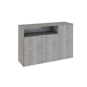 Armário Aparador Com 03 Portas E Nicho 89,5x135x42cm Wlap135 Snow - Branco