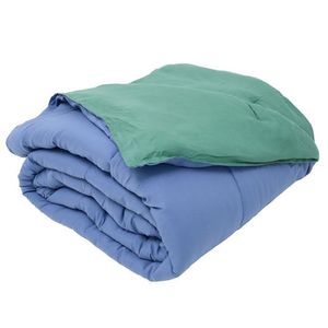 Edredom Roma Dupla Face 1,80 X 2,20 Verde/azul