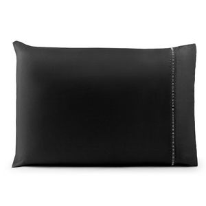 Fronha Avulsa 70cm X 50cm 1 Peça Laura Toque Percal 200 Fios 100% Poliéster - Preto