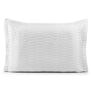 Porta Travesseiro Avulso 70cm X 50cm Com Debrum 1 Peça Laura Matelado Toque 200 Fios 100% Poliéster - Branco