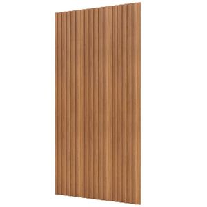 Painel Ripado De Madeira Para Sala Quarto 134x183cm Bairon D03 Freijó - Lyam Decor