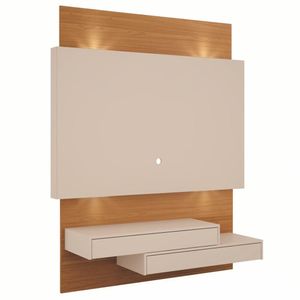 Painel Para Tv 55 Pol 141cm 2 Gavetas Abby D03 Off White Freijó - Lyam Decor