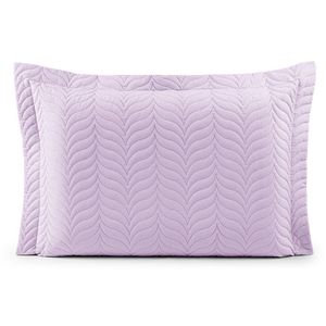 Porta Travesseiro Avulso 70cm X 50cm Com Debrum 1 Peça Paris Matelado Percal 150 Fios 100% Algodão - Lilás