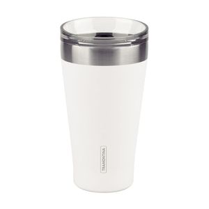Copo Térmico Exata Em Aço Inox Branco Sem Tampa 550ml Tramontina