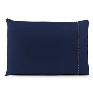 Fronha Avulsa 70cm X 50cm 1 Peça Laura Toque Percal 200 Fios 100% Poliéster - Azul Marinho