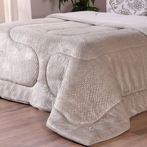 Coberdrom Duetto Plush Casal Malha 100% Algodão 200x220cm Funghi