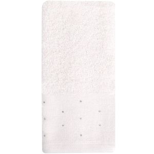 Toalha Lavabo Cristal 30x50cm Off White