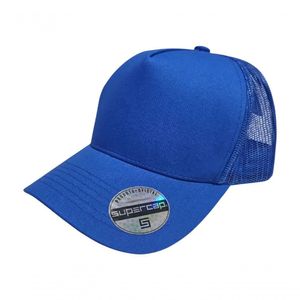 Boné Aba Curva Trucker Frente Americana Sarja Supercap 26426 Azul Royal