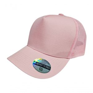 Boné Aba Curva Trucker Frente Americana Sarja Supercap 26426 Rosa