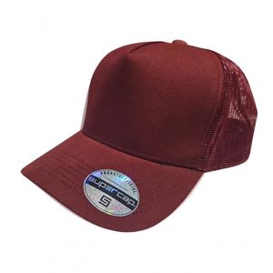 Boné Aba Curva Trucker Frente Americana Sarja Supercap 26426 Vermelho Bordo