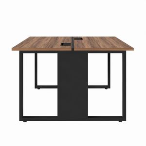 Plataforma Dupla Pé Quadro Marrom-preto