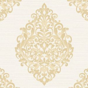 Papel De Parede Fiesta Modern Arranjo Damask Dourado 533081 Fiesta Modern 533081