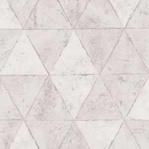 Papel De Parede Infinity Pirâmide Cinza If3101 - Rolo 10m X 0,53m