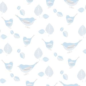 Papel De Parede Just 4 Kids Passarinhos G56541 - Rolo 10m X 0,52m
