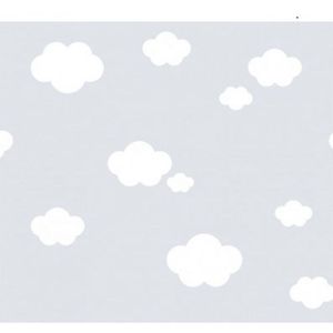 Papel De Parede Treboli Cinza Nuvens 5873 - Rolo 10m X 0,53m