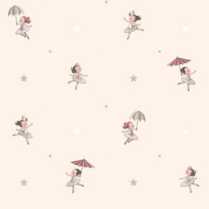 Papel De Parede Treboli Creme Bailarinas 5823 - Rolo 10m X 0,53m