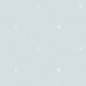 Papel De Parede Lullaby Marinheiro Azul Claro 2262 - Rolo 10m X 0,53m