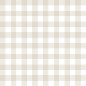 Papel De Parede Doce Estilo Xadrez Bege 82199