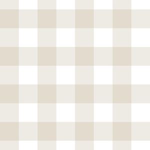 Papel De Parede Doce Estilo Xadrez Bege 82038