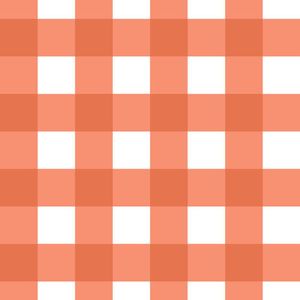 Papel De Parede Doce Estilo Xadrez Laranja 82069