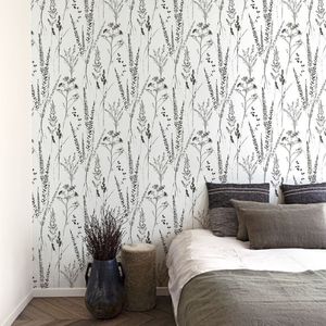 Papel De Parede Ciara Folhagem Branco A64201