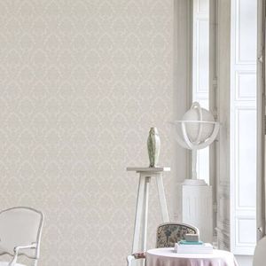 Papel De Parede Marbelina Ii Damask Bege Ti3202