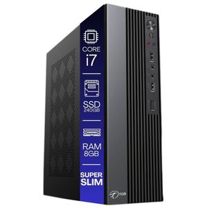 Computador Tob Slim Compacto Intel Core I7 Ssd 240gb Memória 8gb Windows 10 Trial Desktop Pc Cpu