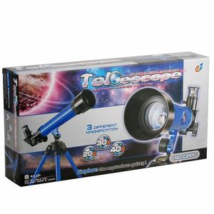 Telescopio Astro Terrestre Kit 3 Lentes Tripe Luneta Ciencia Espaço Escola