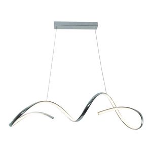 Lustre Pendente Taschibra Londres Led Bivolt Cromado 3000k Luz Amarela 15051072