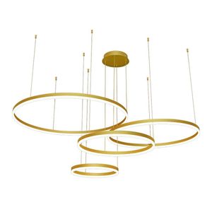 Lustre Pendente Sindora Dcd03193 Dourado Led Bivolt
