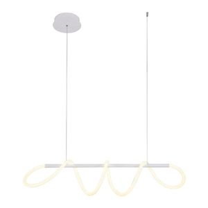 Lustre Pendente Taschibra Zurique Led Bivolt Branco 3000k Luz Amarela 15051075