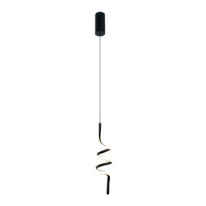 Lustre Pendente Taschibra Deli Led Bivolt Preto 3000k Luz Amarela 15051078
